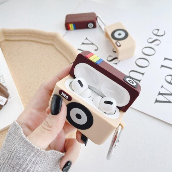 Husa de protectie si suport pentru Apple Airpods PRO din silicon Model INSTA Husa de protectie si suport pentru Apple Airpods PRO din silicon Model INSTA