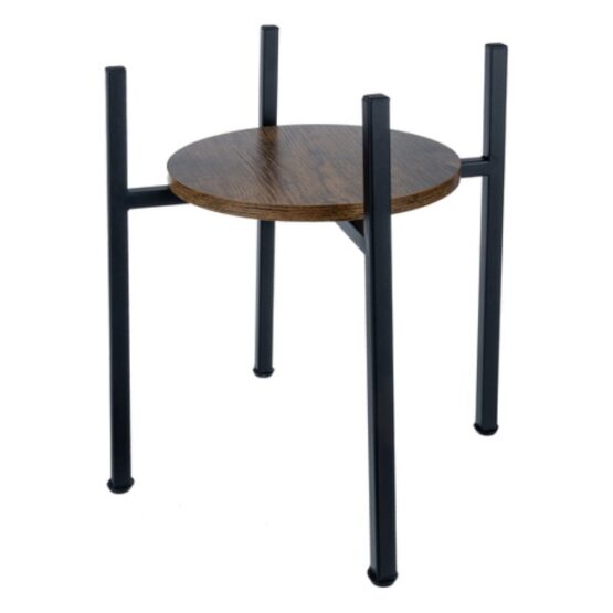 10Suport pentru ghivece plante tip etajera rotunda de flori, Negru Suport pentru ghivece plante tip etajera rotunda de flori, Negru