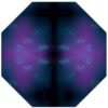 Covor de protectie pentru scaun gaming sau de birou rotund, lavabil, Mov / Albastru