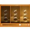 Lampa LED de birou tip spirala KESNUP, trei temperaturi de culoare: calda, meutra si rece, dimabila, dimensiuni 25 x 10 cm, alimentare USB, reglare intensitate, 5W, 220V, iluminat decorativ in dormitor sau birou, Negru Lampa LED de birou tip spirala KESNUP, trei temperaturi de culoare: calda, meutra si rece, dimabila, dimensiuni 25 x 10 cm, alimentare USB, reglare intensitate, 5W, 220V, iluminat decorativ in dormitor sau birou, Negru