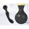 Vibrator stimulator tip dildo KESNUP, 20 moduri de vibratie, 8 trepte de viteza, silicon medical, material impermeabil, viteza reglabila pe ambele capete, stimulare dubla intensa, flexibil, alimentare USB, reincarcabil, dimensiune 21,5 x 5.5 / 4 cm, Negru