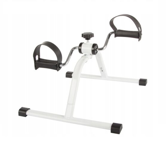 Bicicleta fitness pentru recuperare si realibitare 2 in 1 cu franare ajustabila KESNUP, pentru antrenament brate / picioare, ideala pentru sedentarism, varstnici si femei insarcinate, greutate maxima 100 kg, dimensiuni 50 x 40 x 29 cm, Alb