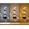 Lampa LED de birou tip spirala KESNUP, trei temperaturi de culoare: calda, meutra si rece, dimabila, dimensiuni 25 x 10 cm, alimentare USB, reglare intensitate, 5W, 220V, iluminat decorativ in dormitor sau birou, Negru Lampa LED de birou tip spirala KESNUP, trei temperaturi de culoare: calda, meutra si rece, dimabila, dimensiuni 25 x 10 cm, alimentare USB, reglare intensitate, 5W, 220V, iluminat decorativ in dormitor sau birou, Negru