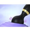 Vibrator stimulator tip dildo KESNUP, 20 moduri de vibratie, 8 trepte de viteza, silicon medical, material impermeabil, viteza reglabila pe ambele capete, stimulare dubla intensa, flexibil, alimentare USB, reincarcabil, dimensiune 21,5 x 5.5 / 4 cm, Negru