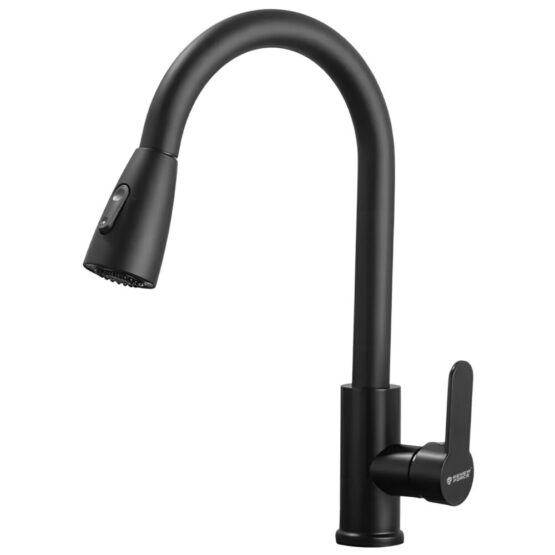 0Baterie chiuveta cu dus extractabil si maner lat KESNUP, 2 functii (jet normal / spray), furtun extensibil (aprox. 80 cm), finisaj mat, montare inalta, ideala pentru chiuvete moderne si spatioase, tehnologie eco - economie pana la 50%, aluminiu, Negru 1 0Baterie chiuveta cu dus extractabil si maner lat KESNUP, 2 functii (jet normal / spray), furtun extensibil (aprox. 80 cm), finisaj mat, montare inalta, ideala pentru chiuvete moderne si spatioase, tehnologie eco - economie pana la 50%, aluminiu, Negru
