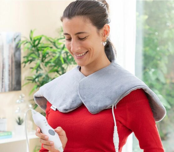 Patura electrica cu Incalzire KESNUP, 3 nivele de temperatura 30/40/50 °C, putere 70W, telecomanda, impotriva durerilor de gat, umeri, spate, articulare, menstruale, protectie supraincalzire, material placut la atingere, dimensiune 58 x 44 x 16 cm, Gri 3 Patura electrica cu Incalzire KESNUP, 3 nivele de temperatura 30/40/50 °C, putere 70W, telecomanda, impotriva durerilor de gat, umeri, spate, articulare, menstruale, protectie supraincalzire, material placut la atingere, dimensiune 58 x 44 x 16 cm, Gri