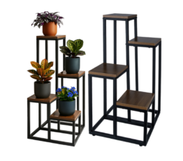 Suport pentru flori si plante cu 4 etaje KESNUP, rezistent si stabil, stand de ghivece plante de interior / exterior, calitate superioara, dimensiuni 71 - 55 - 38.5 - 23 (inaltime) x 34.5 - 34.5 (baza) cm, greutate maxima 50 kg, Negru 1 Suport pentru flori si plante cu 4 etaje KESNUP, rezistent si stabil, stand de ghivece plante de interior / exterior, calitate superioara, dimensiuni 71 - 55 - 38.5 - 23 (inaltime) x 34.5 - 34.5 (baza) cm, greutate maxima 50 kg, Negru