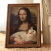 Casuta pentru pisici tip scratcher si culcus 3D pentru pisici in forma de tablou Monalisa KESNUP, pictura detasabila, dimensiuni 44 x 52 x 35 cm, baza antiderapanta, material ecologic, Multicolor 2 Casuta pentru pisici tip scratcher si culcus 3D pentru pisici in forma de tablou Monalisa KESNUP, pictura detasabila, dimensiuni 44 x 52 x 35 cm, baza antiderapanta, material ecologic, Multicolor