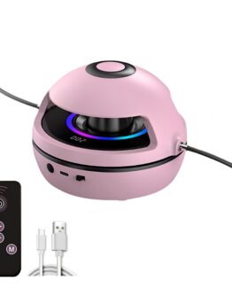 Coarda de sarit automata cu cablu reglabil si afisaj LED KESNUP, pentru adulti si copii, difuzor Bluetooth incorporat, telecomanda, 10 nivele de viteza, autonomie 10 ore, alimentare USB, contor pasi, timp si calorii, pentru antrenamente fitness acasa, Roz