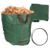Cos de gradina pentru colectare frunze cazute si iarba KESNUP, cu manere transport, pliabil, reutilizabil, material polipropilena, impermeabil, dimensiune 76 x 67 cm, capacitate 270 L, Verde 2 Cos de gradina pentru colectare frunze cazute si iarba KESNUP, cu manere transport, pliabil, reutilizabil, material polipropilena, impermeabil, dimensiune 76 x 67 cm, capacitate 270 L, Verde
