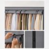 Dulap pliabil din material textil KESNUP, sifonier pentru haine si incaltaminte cu suport metalic, rafturi, tub de otel 16 mm, cu fermoar, usor de asamblat, material netesut ingrosat, rezistent la praf, dimensiuni 165 x 42 x 165 cm, Gri 2 Dulap pliabil din material textil KESNUP, sifonier pentru haine si incaltaminte cu suport metalic, rafturi, tub de otel 16 mm, cu fermoar, usor de asamblat, material netesut ingrosat, rezistent la praf, dimensiuni 165 x 42 x 165 cm, Gri