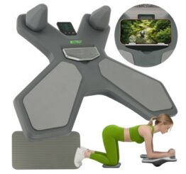 " Placa de echilibru multifunctionala pentru antrenament abdominal tip plank cu afisaj LED KESNUP, cu tejghea, panou reversibil si nivela, include suport de telefon, ideala pentru coordonare, recuperare, gimnastica, fitness, suprafata antialunecare, Gri" 1 " Placa de echilibru multifunctionala pentru antrenament abdominal tip plank cu afisaj LED KESNUP, cu tejghea, panou reversibil si nivela, include suport de telefon, ideala pentru coordonare, recuperare, gimnastica, fitness, suprafata antialunecare, Gri"