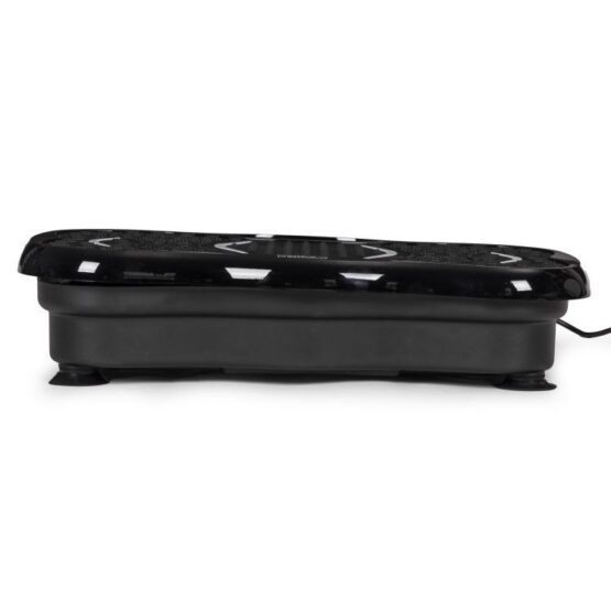 Aparat vibromasaj tip platforma cu suprafata presopunctura, ecran LCD si 2 benzi de rezistenta elastice KESNUP, cu telecomanda, 5 programe prestabilite, 100 trepte viteza, conectivitate boxe Bluetooth, greutate maxima 120 kg, alimentare 230V, Negru