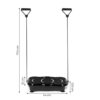 Aparat vibromasaj tip platforma cu suprafata presopunctura, ecran LCD si 2 benzi de rezistenta elastice KESNUP, cu telecomanda, 5 programe prestabilite, 100 trepte viteza, conectivitate boxe Bluetooth, greutate maxima 120 kg, alimentare 230V, Negru