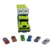 Set de joaca camion trailer cu pista de masinute KESNUP, 6 masinute metalice, include stickere colorate, materiale sigure, dimensiune pista 90.5 x 57 x 10 cm, Albastru / Verde 10 Set de joaca camion trailer cu pista de masinute KESNUP, 6 masinute metalice, include stickere colorate, materiale sigure, dimensiune pista 90.5 x 57 x 10 cm, Albastru / Verde