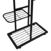 Suport metalic pentru flori si plante cu 6 etaje KESNUP, rezistent si stabil, stand de ghivece plante de interior / exterior, calitate superioara, dimensiuni 106 (inaltime) x 41 (lungime) x 22 (latime) cm, greutate maxima 20 kg, Negru