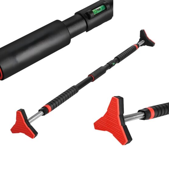"Bara de tractiuni cu dimensiunea reglabila 98 - 130 cm KESNUP, materiale premium, cheie tubulara integrata, greutate maxima 150 kg, nivela de echilibru, diametru exterior bara: 30 mm, diametru maner: 38 mm, Rosu / Negru" 1 "Bara de tractiuni cu dimensiunea reglabila 98 - 130 cm KESNUP, materiale premium, cheie tubulara integrata, greutate maxima 150 kg, nivela de echilibru, diametru exterior bara: 30 mm, diametru maner: 38 mm, Rosu / Negru"
