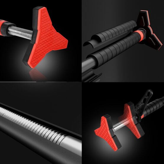 "Bara de tractiuni cu dimensiunea reglabila 98 - 130 cm KESNUP, materiale premium, cheie tubulara integrata, greutate maxima 150 kg, nivela de echilibru, diametru exterior bara: 30 mm, diametru maner: 38 mm, Rosu / Negru" 2 "Bara de tractiuni cu dimensiunea reglabila 98 - 130 cm KESNUP, materiale premium, cheie tubulara integrata, greutate maxima 150 kg, nivela de echilibru, diametru exterior bara: 30 mm, diametru maner: 38 mm, Rosu / Negru"
