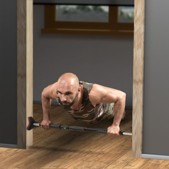 "Bara de tractiuni cu dimensiunea reglabila 98 - 130 cm KESNUP, materiale premium, cheie tubulara integrata, greutate maxima 150 kg, nivela de echilibru, diametru exterior bara: 30 mm, diametru maner: 38 mm, Rosu / Negru" 9 "Bara de tractiuni cu dimensiunea reglabila 98 - 130 cm KESNUP, materiale premium, cheie tubulara integrata, greutate maxima 150 kg, nivela de echilibru, diametru exterior bara: 30 mm, diametru maner: 38 mm, Rosu / Negru"