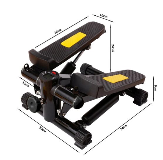 Stepper aerobic cu 2 corzi elastice si display LCD afisaj electronic KESNUP, pentru antrenarea bratelor, picioarelor si feselor, absorbtie socuri si silentiozitate, 4 functii monitorizare, pedale antiderapante, greutate max. 100 kg, Galben / Negru 10 Stepper aerobic cu 2 corzi elastice si display LCD afisaj electronic KESNUP, pentru antrenarea bratelor, picioarelor si feselor, absorbtie socuri si silentiozitate, 4 functii monitorizare, pedale antiderapante, greutate max. 100 kg, Galben / Negru