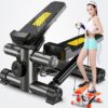 Stepper aerobic cu 2 corzi elastice si display LCD afisaj electronic KESNUP, pentru antrenarea bratelor, picioarelor si feselor, absorbtie socuri si silentiozitate, 4 functii monitorizare, pedale antiderapante, greutate max. 100 kg, Galben / Negru 5 Stepper aerobic cu 2 corzi elastice si display LCD afisaj electronic KESNUP, pentru antrenarea bratelor, picioarelor si feselor, absorbtie socuri si silentiozitate, 4 functii monitorizare, pedale antiderapante, greutate max. 100 kg, Galben / Negru