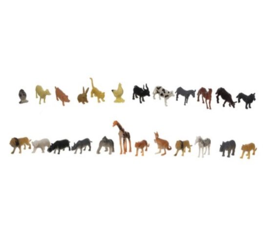 Set jucarii 48 figurine animale domestice si salbatice KESNUP, animale de la ferma, padure, safari, 14 elemente decorative, materiale sigure si durabile, dimensiuni set 28 x 20 x 18 cm, cutie de depozitare inclusa, Multicolor 4 Set jucarii 48 figurine animale domestice si salbatice KESNUP, animale de la ferma, padure, safari, 14 elemente decorative, materiale sigure si durabile, dimensiuni set 28 x 20 x 18 cm, cutie de depozitare inclusa, Multicolor