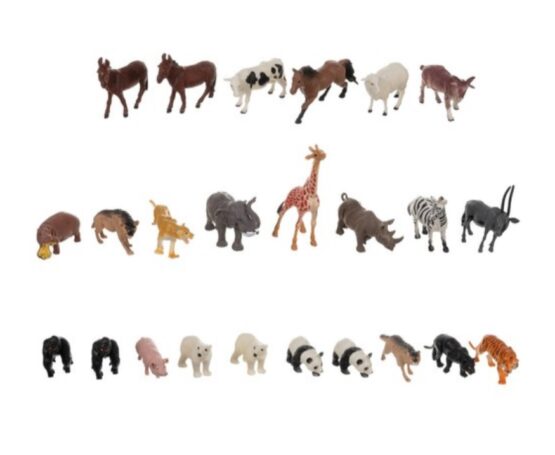 Set jucarii 48 figurine animale domestice si salbatice KESNUP, animale de la ferma, padure, safari, 14 elemente decorative, materiale sigure si durabile, dimensiuni set 28 x 20 x 18 cm, cutie de depozitare inclusa, Multicolor 6 Set jucarii 48 figurine animale domestice si salbatice KESNUP, animale de la ferma, padure, safari, 14 elemente decorative, materiale sigure si durabile, dimensiuni set 28 x 20 x 18 cm, cutie de depozitare inclusa, Multicolor