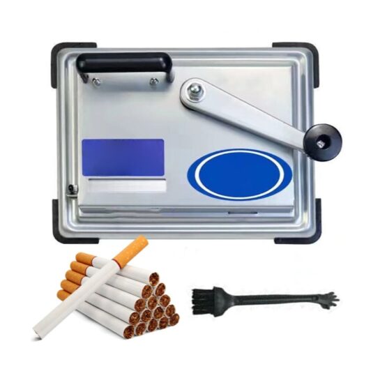 Aparat manual de injectat pentru tigari KESNUP, masina de rulat tigarete dimensiune standard 8 cm, maneta cu tambur, dimensiune 24 x 18 x 8 cm, material otel inoxidabil, design inovator, Argintiu 4 Aparat manual de injectat pentru tigari KESNUP, masina de rulat tigarete dimensiune standard 8 cm, maneta cu tambur, dimensiune 24 x 18 x 8 cm, material otel inoxidabil, design inovator, Argintiu
