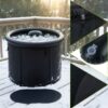 Cada de gheata portabila pentru baie KESNUP, piscina regenerare pentru crioterapie, utilizare interior si exterior, capacitate 320L, material impermeabil, izolatie 5 straturi termice, protectie radiatie solara UV, usor de transportat, Negru 10 Cada de gheata portabila pentru baie KESNUP, piscina regenerare pentru crioterapie, utilizare interior si exterior, capacitate 320L, material impermeabil, izolatie 5 straturi termice, protectie radiatie solara UV, usor de transportat, Negru