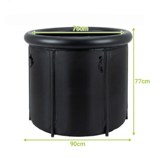 Cada de gheata portabila pentru baie KESNUP, piscina regenerare pentru crioterapie, utilizare interior si exterior, capacitate 320L, material impermeabil, izolatie 5 straturi termice, protectie radiatie solara UV, usor de transportat, Negru 2 Cada de gheata portabila pentru baie KESNUP, piscina regenerare pentru crioterapie, utilizare interior si exterior, capacitate 320L, material impermeabil, izolatie 5 straturi termice, protectie radiatie solara UV, usor de transportat, Negru