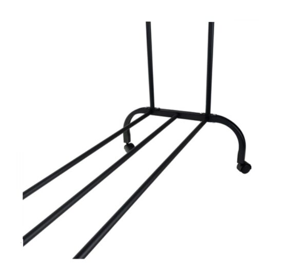 Cuier dublu pentru haine mobil cu 2 bare si roti 360° grade KESNUP, cu carlige laterale, roti pivotante cu mecanism de blocare, incarcare maxima 20 kg, dimensiuni 150 x 110 x 57 cm, cadru meralic, usor de asamblat, Negru 6 Cuier dublu pentru haine mobil cu 2 bare si roti 360° grade KESNUP, cu carlige laterale, roti pivotante cu mecanism de blocare, incarcare maxima 20 kg, dimensiuni 150 x 110 x 57 cm, cadru meralic, usor de asamblat, Negru