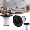 Set 3 filtre de aer HEPA premium pentru aspiratoare Tefal Rowenta, lavabile, KESNUP, compatibil cu X-Force Flex 11.60, X-Force Flex 12.60, X-Force Flex 14.60, X-Force Flex 15.60, reutilizabile, usor de instalat, Alb
