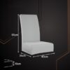 Set 6 huse protectie scaun KESNUP, marime universala, pentru scaune de bucatarie, birou, casa, restaurant, evenimente, material polyester si spandex catifelat, lavabile, banda elastica pentru fixare si antialunecare, 65 x 40 x 35 cm, Gri Deschis 2 Set 6 huse protectie scaun KESNUP, marime universala, pentru scaune de bucatarie, birou, casa, restaurant, evenimente, material polyester si spandex catifelat, lavabile, banda elastica pentru fixare si antialunecare, 65 x 40 x 35 cm, Gri Deschis