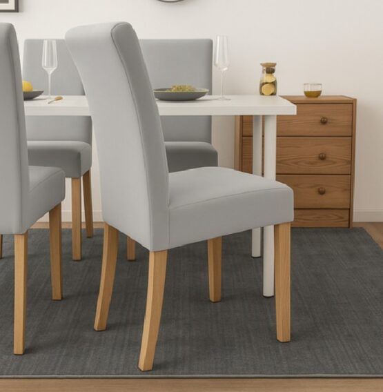 Set 6 huse protectie scaun KESNUP, marime universala, pentru scaune de bucatarie, birou, casa, restaurant, evenimente, material polyester si spandex catifelat, lavabile, banda elastica pentru fixare si antialunecare, 65 x 40 x 35 cm, Gri Deschis 6 Set 6 huse protectie scaun KESNUP, marime universala, pentru scaune de bucatarie, birou, casa, restaurant, evenimente, material polyester si spandex catifelat, lavabile, banda elastica pentru fixare si antialunecare, 65 x 40 x 35 cm, Gri Deschis