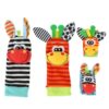 Set 2 sosete si 2 bratari zornaitoare interactive pentru bebelusi KESNUP, materiale sigure pentru dentitie si masticatie, pentru dezvoltarea abilitatilor motrice, coordonarii sau atentiei, model zebra, girafa, material textil, Multicolor 5 Set 2 sosete si 2 bratari zornaitoare interactive pentru bebelusi KESNUP, materiale sigure pentru dentitie si masticatie, pentru dezvoltarea abilitatilor motrice, coordonarii sau atentiei, model zebra, girafa, material textil, Multicolor