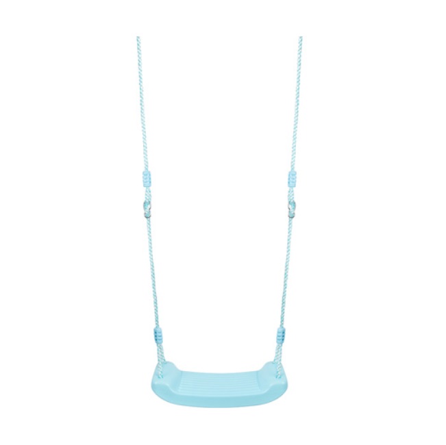 Leagan pentru copii KESNUP, ideal pentru casa, gradina, balcon si terasa, franghie ajustabila 105 - 175 cm, inele prindere, constructie sigura, usor de asamblat, rezistent la ploaie, radiatii UV, material polipropilena, dimensiuni 43 x 16.5 cm, Bleu