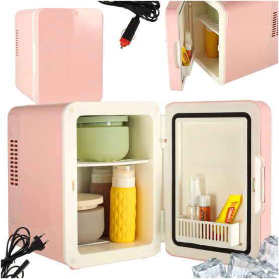 Mini frigider auto portabil cosmetice cu capacitate 4L KESNUP, conectare la bricheta, functie 2-in-1 de racire (-18°C - 22°C grade) si incalzire (55°C - 65°C grade), alimentare 220V / 12V, putere 45W, zgomot redus, dimensiune 23 x 17 x 24 cm, Roz 1 Mini frigider auto portabil cosmetice cu capacitate 4L KESNUP, conectare la bricheta, functie 2-in-1 de racire (-18°C - 22°C grade) si incalzire (55°C - 65°C grade), alimentare 220V / 12V, putere 45W, zgomot redus, dimensiune 23 x 17 x 24 cm, Roz