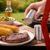 Set 26 ustensile pentru gratar KESNUP, accesorii pentru grill din otel inoxidabil premium, include perii, clesti, cutite, spatula, frigarui, suporti porumb, furculite, solnite, geanta transport din aluminiu captusita, dimensiuni 43 x 27 x 8 cm, Argintiu 10 Set 26 ustensile pentru gratar KESNUP, accesorii pentru grill din otel inoxidabil premium, include perii, clesti, cutite, spatula, frigarui, suporti porumb, furculite, solnite, geanta transport din aluminiu captusita, dimensiuni 43 x 27 x 8 cm, Argintiu