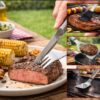 Set 26 ustensile pentru gratar KESNUP, accesorii pentru grill din otel inoxidabil premium, include perii, clesti, cutite, spatula, frigarui, suporti porumb, furculite, solnite, geanta transport din aluminiu captusita, dimensiuni 43 x 27 x 8 cm, Argintiu 6 Set 26 ustensile pentru gratar KESNUP, accesorii pentru grill din otel inoxidabil premium, include perii, clesti, cutite, spatula, frigarui, suporti porumb, furculite, solnite, geanta transport din aluminiu captusita, dimensiuni 43 x 27 x 8 cm, Argintiu