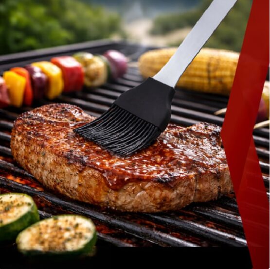 Set 26 ustensile pentru gratar KESNUP, accesorii pentru grill din otel inoxidabil premium, include perii, clesti, cutite, spatula, frigarui, suporti porumb, furculite, solnite, geanta transport din aluminiu captusita, dimensiuni 43 x 27 x 8 cm, Argintiu 9 Set 26 ustensile pentru gratar KESNUP, accesorii pentru grill din otel inoxidabil premium, include perii, clesti, cutite, spatula, frigarui, suporti porumb, furculite, solnite, geanta transport din aluminiu captusita, dimensiuni 43 x 27 x 8 cm, Argintiu