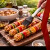 Set 5 ustensile pentru gratar KESNUP, accesorii pentru grill din otel inoxidabil premium, include cleste, spatula, furculita, cutit si pensula, geanta transport rezistenta cu manere, dimensiuni 38.5 x 11.5 x 5 cm, Negru12 Set 5 ustensile pentru gratar KESNUP, accesorii pentru grill din otel inoxidabil premium, include cleste, spatula, furculita, cutit si pensula, geanta transport rezistenta cu manere, dimensiuni 38.5 x 11.5 x 5 cm, Negru