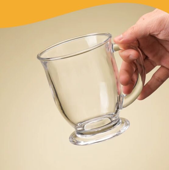 Set 6 pahare sticla cu maner pentru apa, cafea, frappe, cafe latte, ice-coffee, ceai KESNUP, capacitate 450 ml, pentru bauturi calde si reci, forma clasica usor evazata in partea superioara, baza stabila, material rezistent la zgarieturi, Transparent 5 Set 6 pahare sticla cu maner pentru apa, cafea, frappe, cafe latte, ice-coffee, ceai KESNUP, capacitate 450 ml, pentru bauturi calde si reci, forma clasica usor evazata in partea superioara, baza stabila, material rezistent la zgarieturi, Transparent