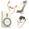 "Baterie externa portabila wireless si USB-C fast charging KESNUP, acumulator extern 10000 mAH, incarcare multipla simultana cu si fara cablu, porturi: 1 x USB-C, 1 x Lightning, 1 x USB-A, indicator LED incarcare, dimensiuni 11 x 7 x 2 cm, Auriu deschis" 1 "Baterie externa portabila wireless si USB-C fast charging KESNUP, acumulator extern 10000 mAH, incarcare multipla simultana cu si fara cablu, porturi: 1 x USB-C, 1 x Lightning, 1 x USB-A, indicator LED incarcare, dimensiuni 11 x 7 x 2 cm, Auriu deschis"