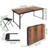Set masa pliabila cu 4 scaune cu maner transport tip geanta KESNUP, ideal pentru camping, pescuit, gradina, iarba verde, inaltime ajustabila, picioare antiderapante, mecanism anti-pliere, dimensiuni masa 120 x 55-60-70 x 60, scaun 36 x 33.5, Maro / Negru 2 Set masa pliabila cu 4 scaune cu maner transport tip geanta KESNUP, ideal pentru camping, pescuit, gradina, iarba verde, inaltime ajustabila, picioare antiderapante, mecanism anti-pliere, dimensiuni masa 120 x 55-60-70 x 60, scaun 36 x 33.5, Maro / Negru