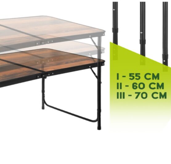Set masa pliabila cu 4 scaune cu maner transport tip geanta KESNUP, ideal pentru camping, pescuit, gradina, iarba verde, inaltime ajustabila, picioare antiderapante, mecanism anti-pliere, dimensiuni masa 120 x 55-60-70 x 60, scaun 36 x 33.5, Maro / Negru 3 Set masa pliabila cu 4 scaune cu maner transport tip geanta KESNUP, ideal pentru camping, pescuit, gradina, iarba verde, inaltime ajustabila, picioare antiderapante, mecanism anti-pliere, dimensiuni masa 120 x 55-60-70 x 60, scaun 36 x 33.5, Maro / Negru
