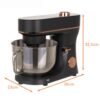 Robot de bucatarie tip mixer profesional cu bol inox de 5.7L si putere 2000W KESNUP, display LCD touchscreen, 11 trepte viteza, mod de incalzire si comenzi intuitive, ideal pentru amestecare, batere, rulare, fermentare, accesorii incluse, Rose Gold