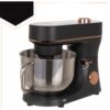 Robot de bucatarie tip mixer profesional cu bol inox de 5.7L si putere 2000W KESNUP, display LCD touchscreen, 11 trepte viteza, mod de incalzire si comenzi intuitive, ideal pentru amestecare, batere, rulare, fermentare, accesorii incluse, Rose Gold