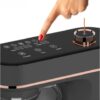 Robot de bucatarie tip mixer profesional cu bol inox de 5.7L si putere 2000W KESNUP, display LCD touchscreen, 11 trepte viteza, mod de incalzire si comenzi intuitive, ideal pentru amestecare, batere, rulare, fermentare, accesorii incluse, Rose Gold
