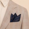 Batista de buzunar pentru sacou costum barbati, model dungi duble, Maro / Bleumarin 3 Batista de buzunar pentru sacou costum barbati, model dungi duble, Maro / Bleumarin