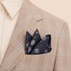 Batista de buzunar pentru sacou costum barbati, model floral, Alb / Bleu / Gri / Bleumarin